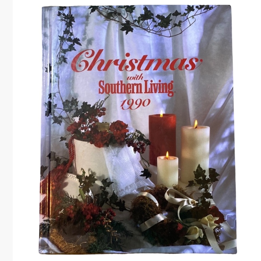Vintage 1990 Southern Living Christmas Decorating Craft Recipe Hardcover Book